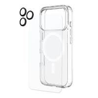 Kore 3 in 1 Protection Pack - Case + Tempered Glass + Lens Protector for 2025 6.3" iPhone Pro