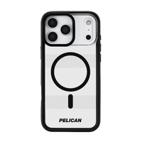 Pelican Protector MagSafe Case with Stand for iPhone 17 Pro Max - Clear / Black