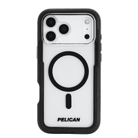 Pelican Voyager MagSafe Case with Holster for iPhone 17 Pro Max - Black/Clear