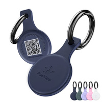 PawView Anti-Loss NFC & QR Code Pet ID Tag, Smart Silent Silicone Pet Tag for Dog and Cat 