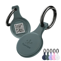 PawView Anti-Loss NFC & QR Code Pet ID Tag, Smart Silent Silicone Pet Tag for Dog and Cat 