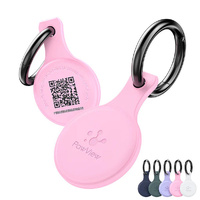 PawView Anti-Loss NFC & QR Code Pet ID Tag, Smart Silent Silicone Pet Tag for Dog and Cat 