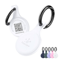 PawView Anti-Loss NFC & QR Code Pet ID Tag, Smart Silent Silicone Pet Tag for Dog and Cat 