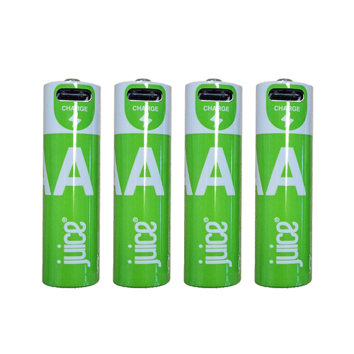Juice AA Rechargeable Battery 4 Pack - Type C
