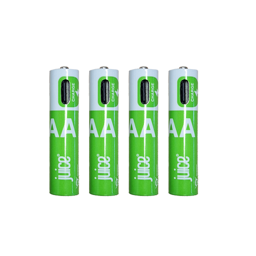 Juice AAA Rechargeable Battery 4 Pack - Type C