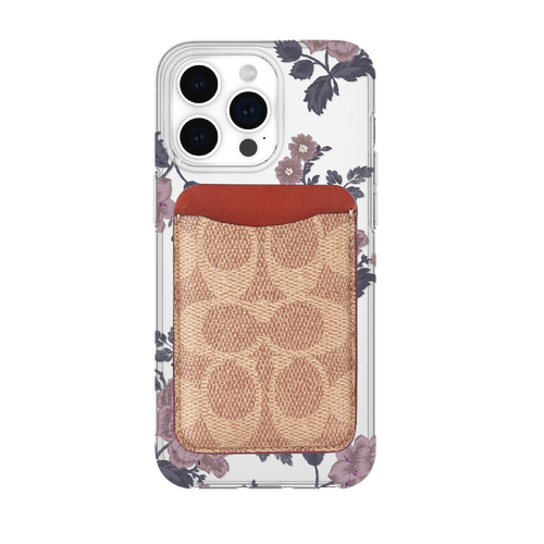 Coach MagSafe Card Holder - Signature Tan 