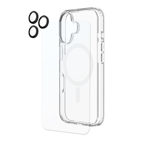 Kore 3 in 1 Protection Pack - Case + Tempered Glass + Lens Protector for 2025 6.3" iPhone