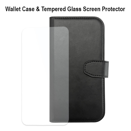 Kore 2 in 1 Protection Pack - Wallet Case + Tempered Glass for iPhone 17e / 16e