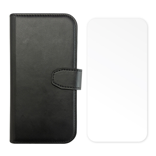Kore 2 in 1 Protection Pack - Wallet Case + Tempered Glass for Galaxy A18 / A17 