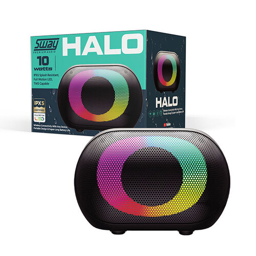 Sway | Halo IPX5 Full Motion LED |10W Speaker